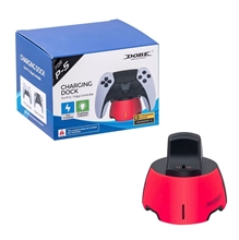 DOBE Charging Dock for PS5 DualSense and Edge Controller - Red/Black (PS5)