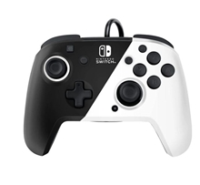 PDP Faceoff Deluxe Controller + Audio - Black and White