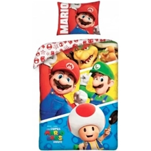 Bed Linen - Adult Size 140 x 200 cm - Super Mario (SMM003) /Textile and Interior