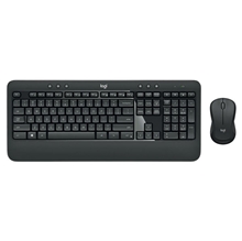 Logitech MK540, sada klávesnice s bezdrátovou optickou myší, AA, US, multimediální, nano přijímač s technologií Logitech Unifying