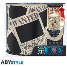 Abysse One Piece - Luffy & Wanted Heat Change Mug (460ml) (ABYMUGA452)