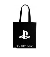 PLAYSTATION Tote Bag - Black Katakana