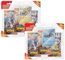 Pokémon TCG: SV08 Surging Sparks - 3 Blister Booster