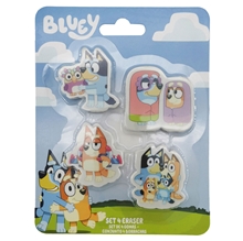 Bluey Set 4 erasers